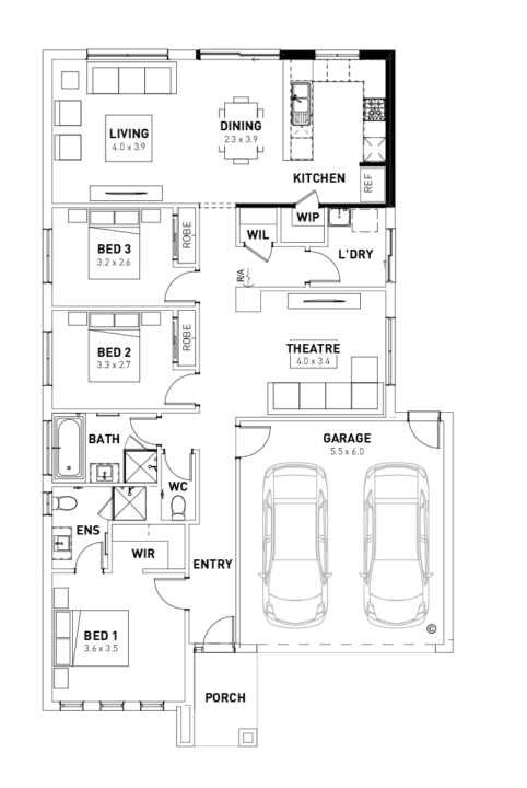 Edison | 3 Bedroom, 2 Bathroom Home Design | View Plans & More