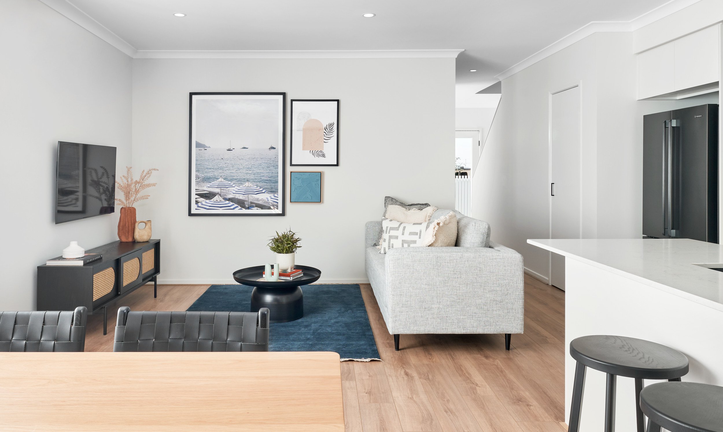 Interior view of the HBC Octave 14 home at Mt Atkinson Estate, featuring modern design elements and open-plan living space.