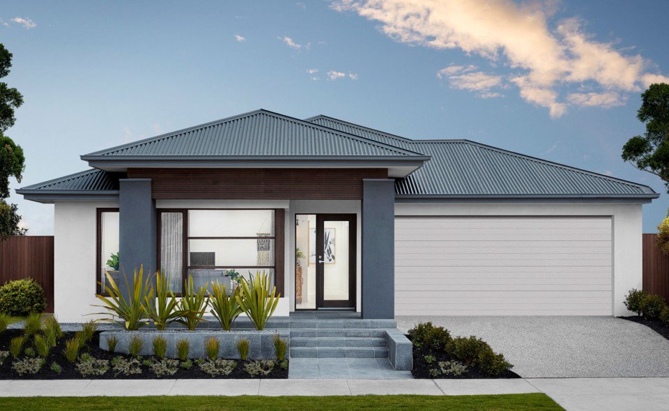 Single storey architectural range   After a more signature style? Our architectural facades are the epitome of luxury and may be the perfect choice for you.* Image