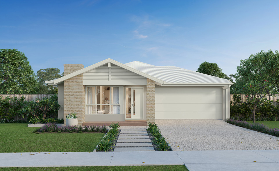 Single storey architectural range   After a more signature style? Our architectural facades are the epitome of luxury and may be the perfect choice for you.* Image