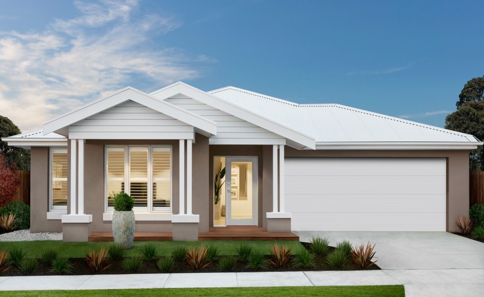 Single storey architectural range   After a more signature style? Our architectural facades are the epitome of luxury and may be the perfect choice for you.* Image