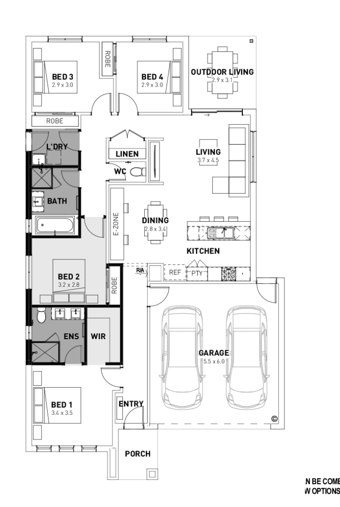 Lismore 4 Bedroom, 2 Bathroom Home Design View Plans & More