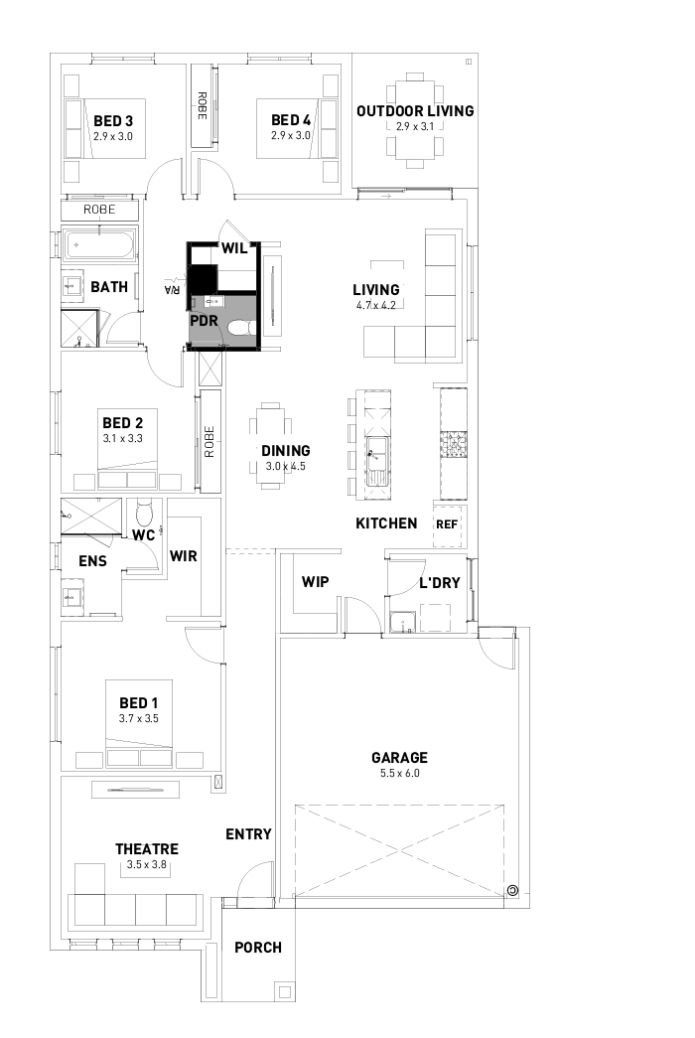 Lismore 4 Bedroom, 2 Bathroom Home Design View Plans & More