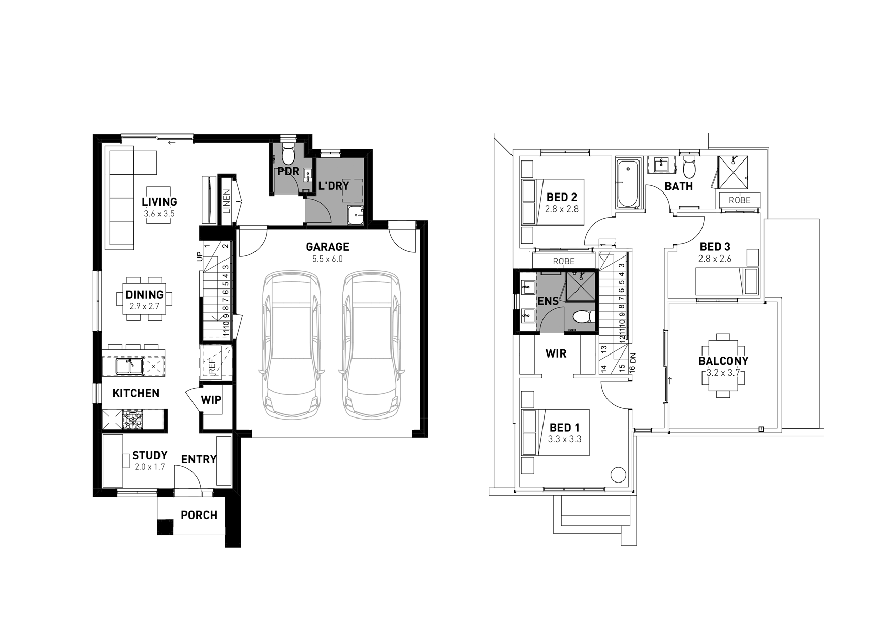 Aura | 3 Bedroom, 2.5 Bathroom Home Design | View Plans & More