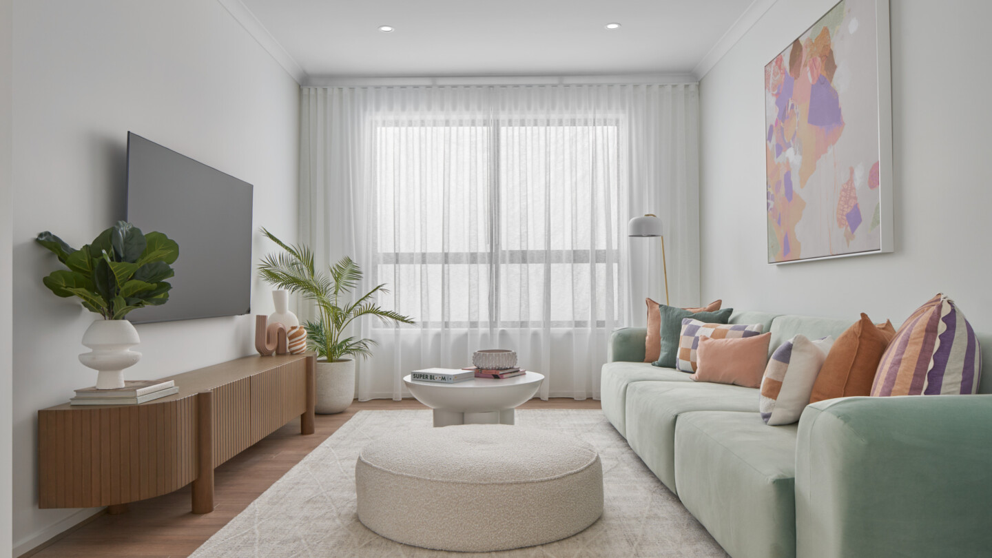 Young, fun and modern – creating a contemporary interior with a pop of pastel