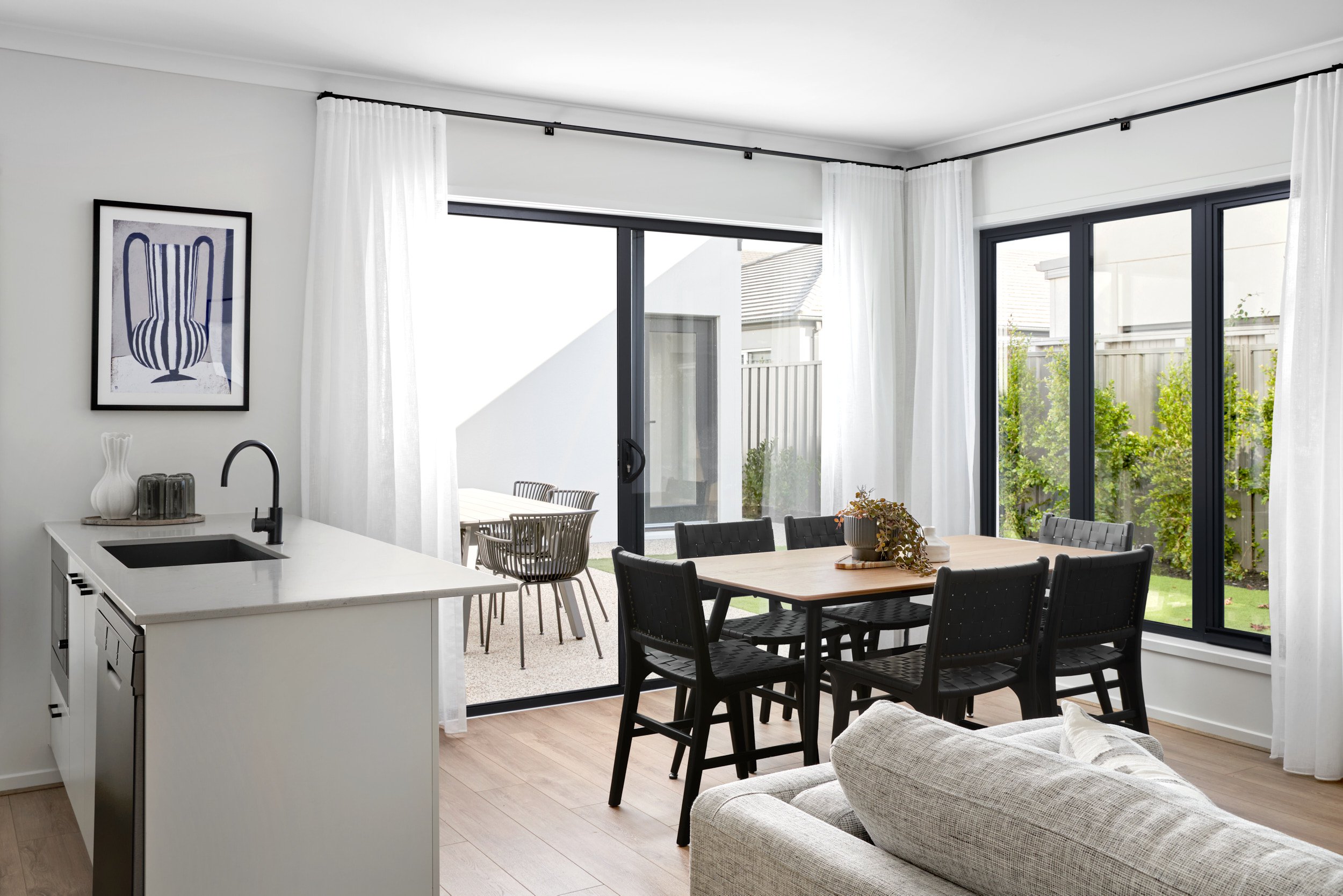 Interior view of the HBC Octave 18 home at Mt Atkinson Estate, featuring modern design elements and open-plan living space.